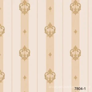 AdaWall 7804-1 Bej Neoklasik Çizgili Duvar Kağıdı (16m²)