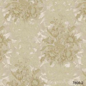 AdaWall 7805-2 Açık Bej Çiçekli Rokoko Damask Duvar Kağıdı