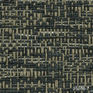Adawall Muse 25106-7 Kahverengi ve Bej Hasır Desenli Duvar Kağıdı Kahverengi ve bej tonlarında, üst üste geçen çizgilerle tekstil ve hasır dokusu görünümü sunan çok renkli lüks duvar kağıdı tasarımı.